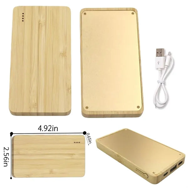 Eco-Friendly Wooden Charger Power Bank