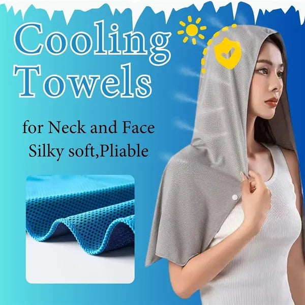 Summer Cooling Hoodie Towel