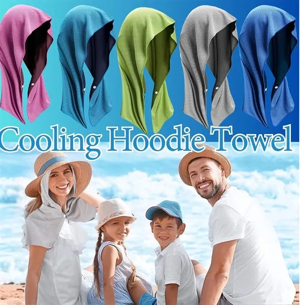 Summer Cooling Hoodie Towel