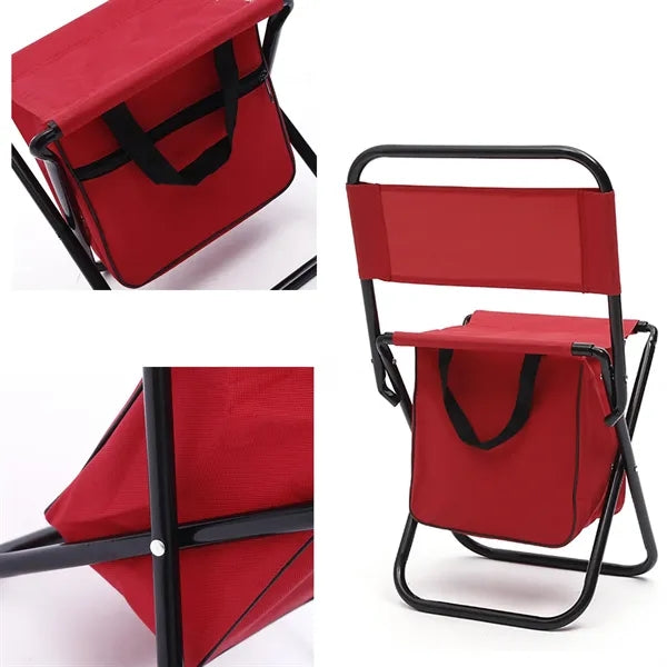 600D Oxford Foldable Chair With Storage Bag