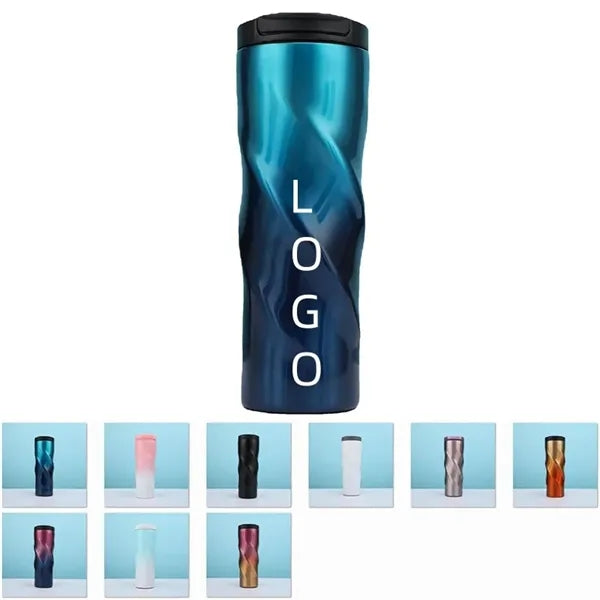 Double Walled Vacuum Insulated Thermal Cup With Lid