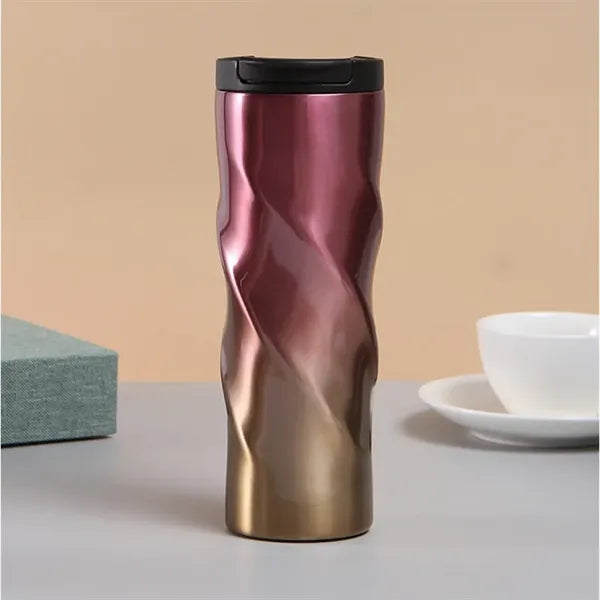 Double Walled Vacuum Insulated Thermal Cup With Lid
