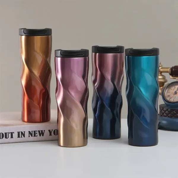 Double Walled Vacuum Insulated Thermal Cup With Lid