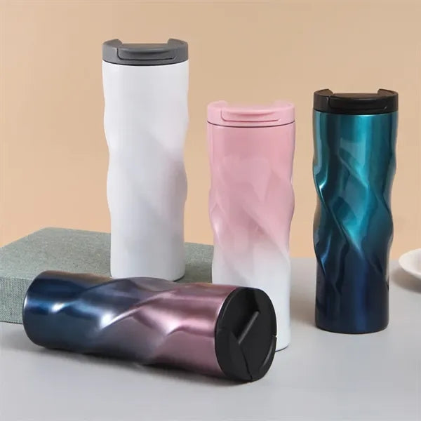 Double Walled Vacuum Insulated Thermal Cup With Lid