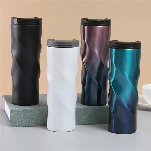 Double Walled Vacuum Insulated Thermal Cup With Lid