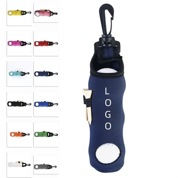 Belt Waist Storage Pouch Golf Carry Bag Set With Three Balls