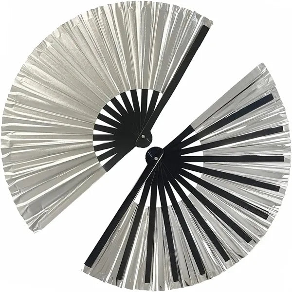 Laser Gradient Color PVC Handheld Fans