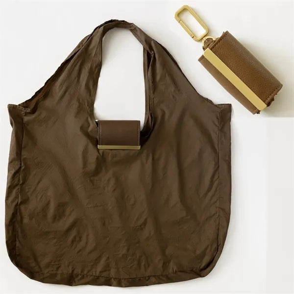 Portable Shopping Feychain Tote W/ Carabiner