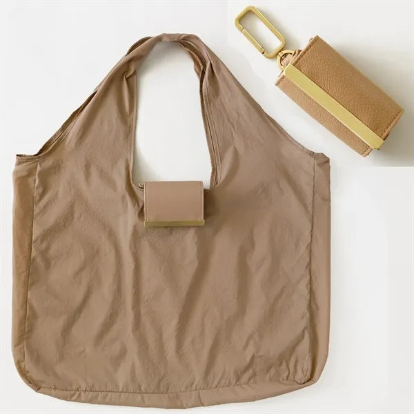 Portable Shopping Feychain Tote W/ Carabiner
