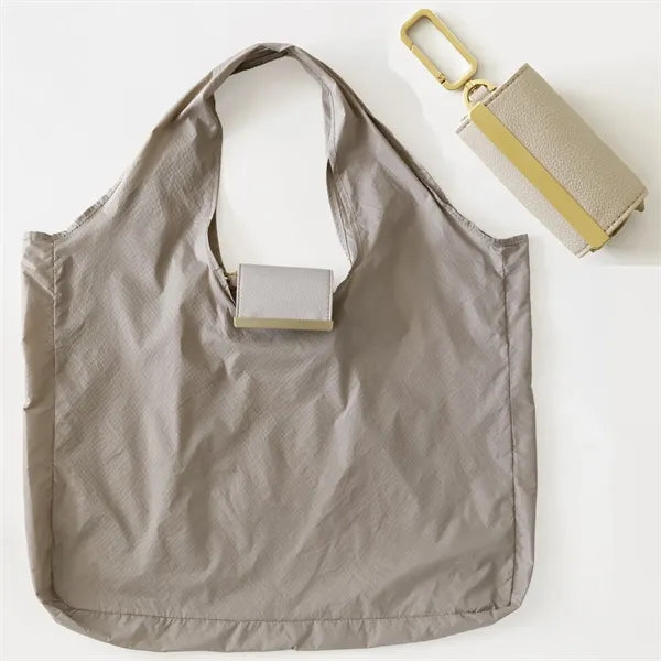 Portable Shopping Feychain Tote W/ Carabiner