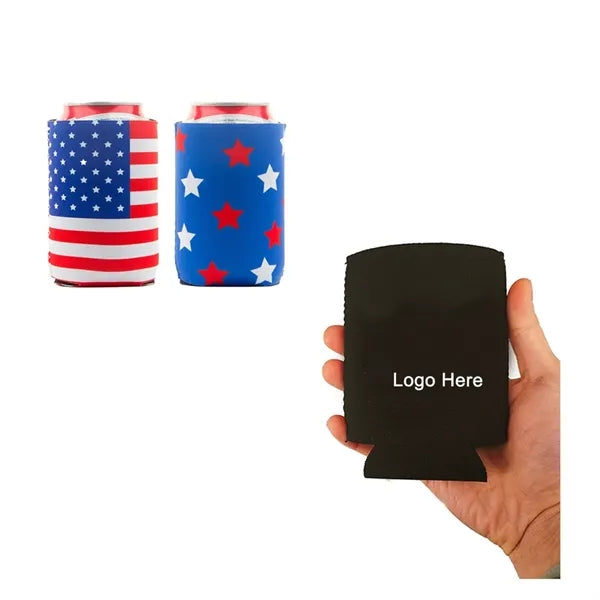 Collapsible Open Cell Foam Beverage Insulator Can Holder