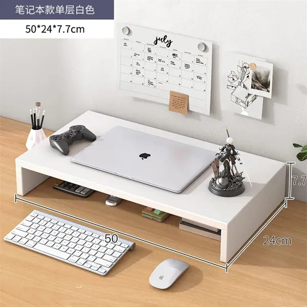 1-Tier Metal Dual Monitor Stand Riser
