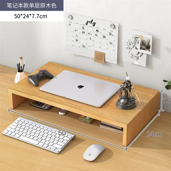 1-Tier Metal Dual Monitor Stand Riser