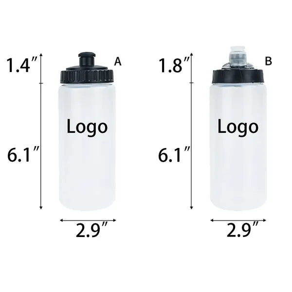 20Oz Custom Portable Plastic Water Bottle