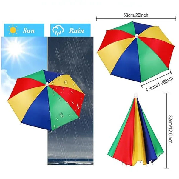 Rainbow Umbrella Hat