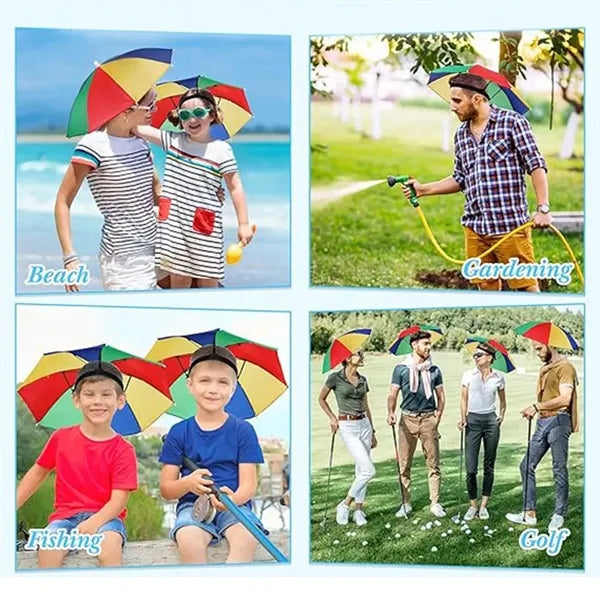 Rainbow Umbrella Hat