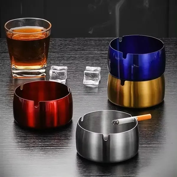 Office Cigarette Stainless Steel Metal Cigar Ashtray