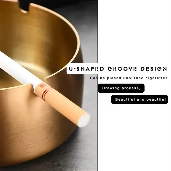 Office Cigarette Stainless Steel Metal Cigar Ashtray