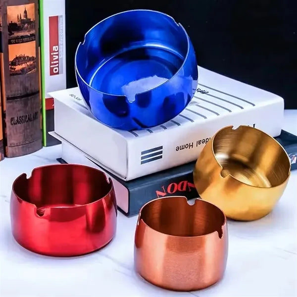 Office Cigarette Stainless Steel Metal Cigar Ashtray