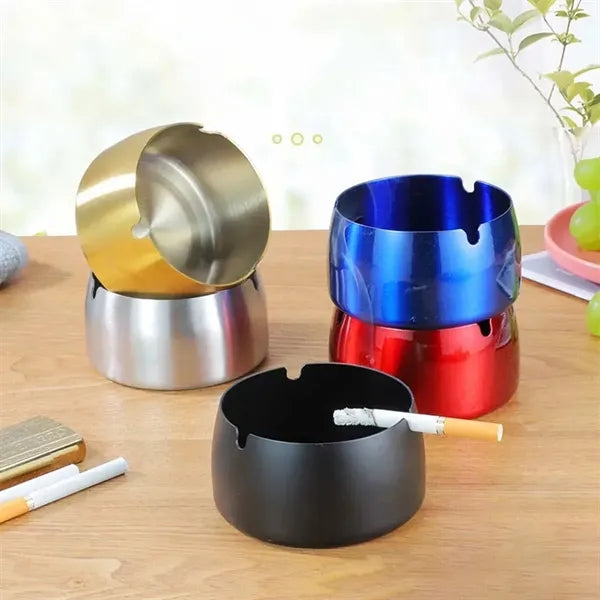 Office Cigarette Stainless Steel Metal Cigar Ashtray