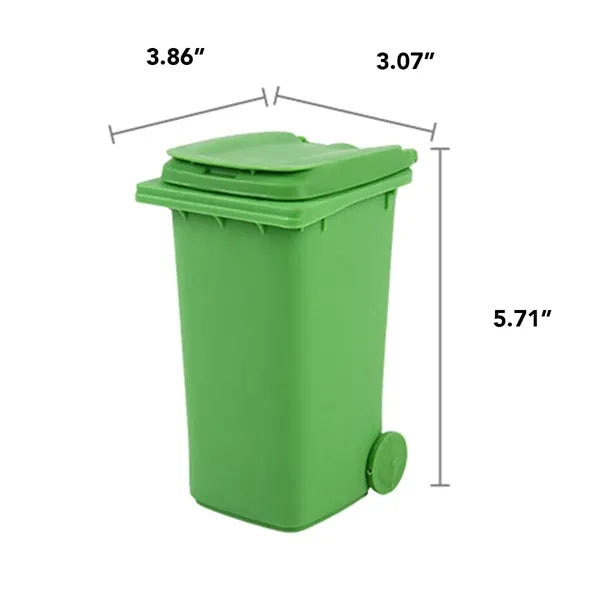 Mini Trash Can Desktop Pen Holder