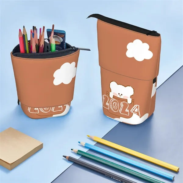 Foldable Pencil Holder Multifunction Pen Pouch Full color
