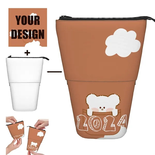 Foldable Pencil Holder Multifunction Pen Pouch Full color