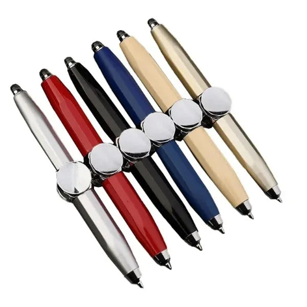 Fidget Spinner Ballpoint Pen w/ LED Light