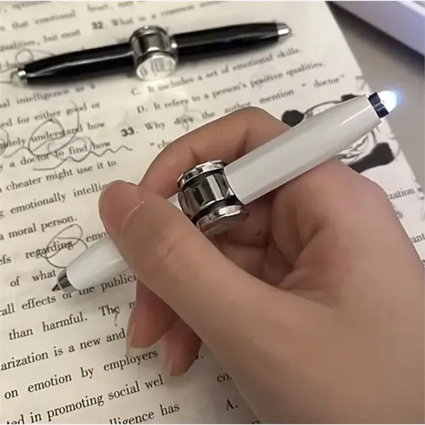 Fidget Spinner Ballpoint Pen w/ LED Light