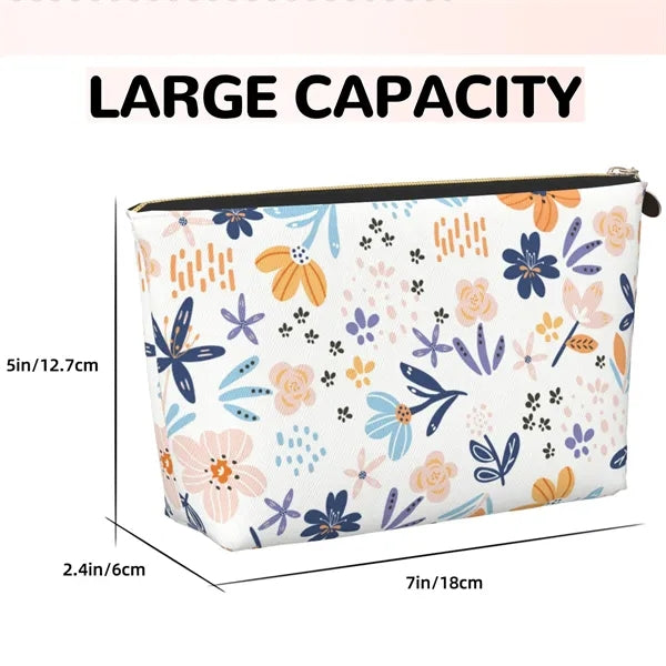 Makeup Pouch Cosmetic Bag Toiletry Full Bleed Large Capacity