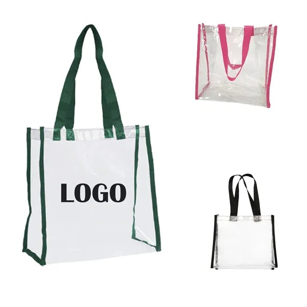 Clear Customizable PVC Tote Bag