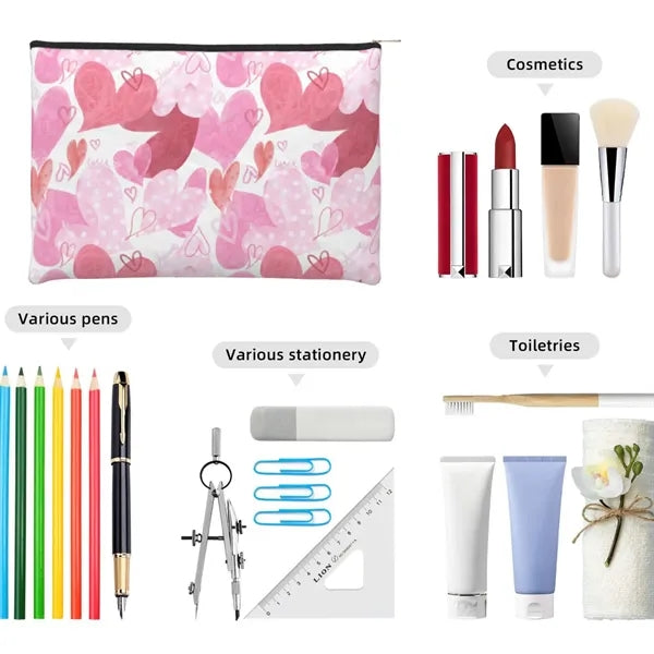 Cosmetic Bag Natural Kraft Washable Paper Pouch Full Bleed