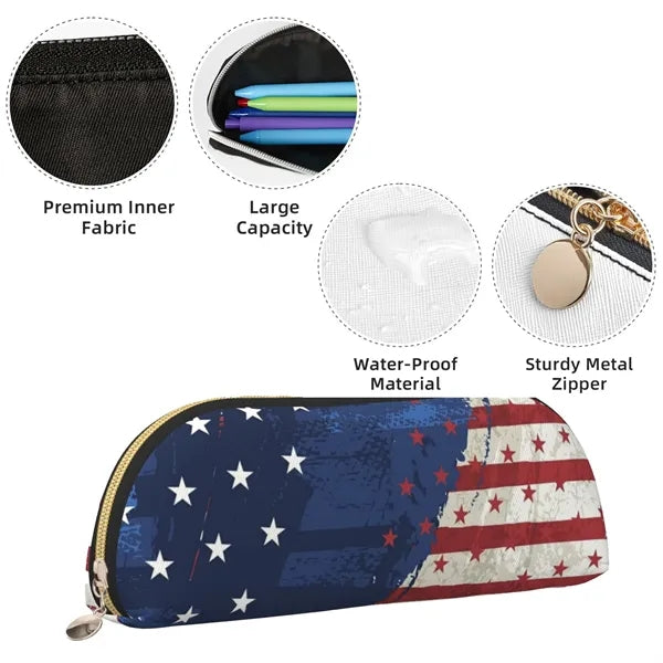 Full Bleed Cosmetic Bag Blank Pencil Case Zipper Pouch