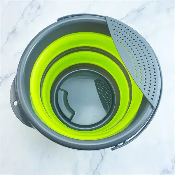 Microfiber Glove Sponge Pail Car Wash Collapsible Bucket
