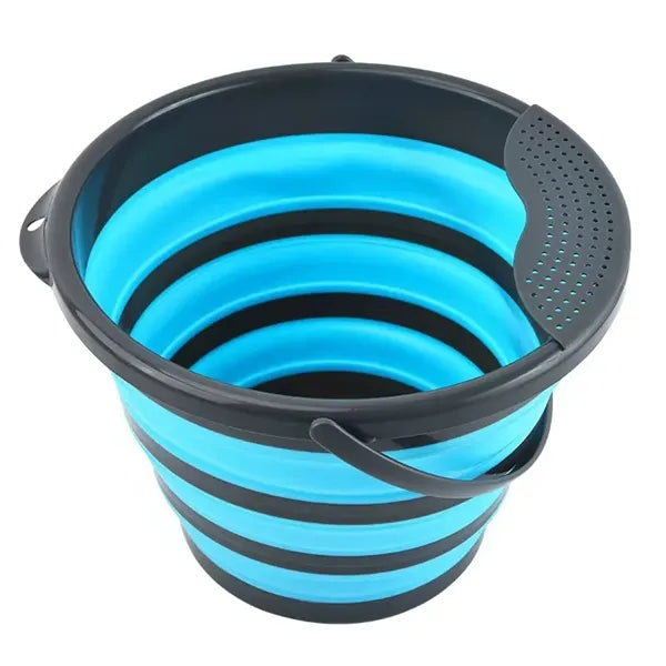 Microfiber Glove Sponge Pail Car Wash Collapsible Bucket