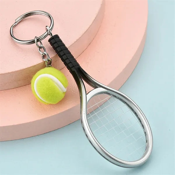 Mini Tennis Racket Keychain
