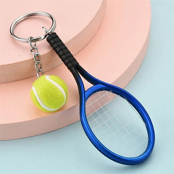 Mini Tennis Racket Keychain
