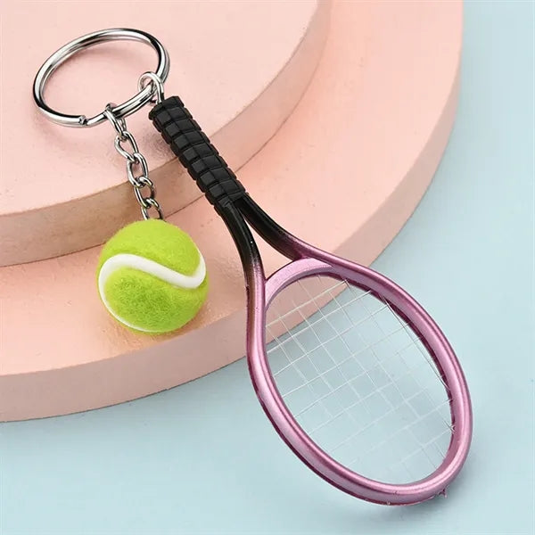 Mini Tennis Racket Keychain