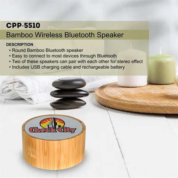 Bamboo Wireless Bluetooth Speaker