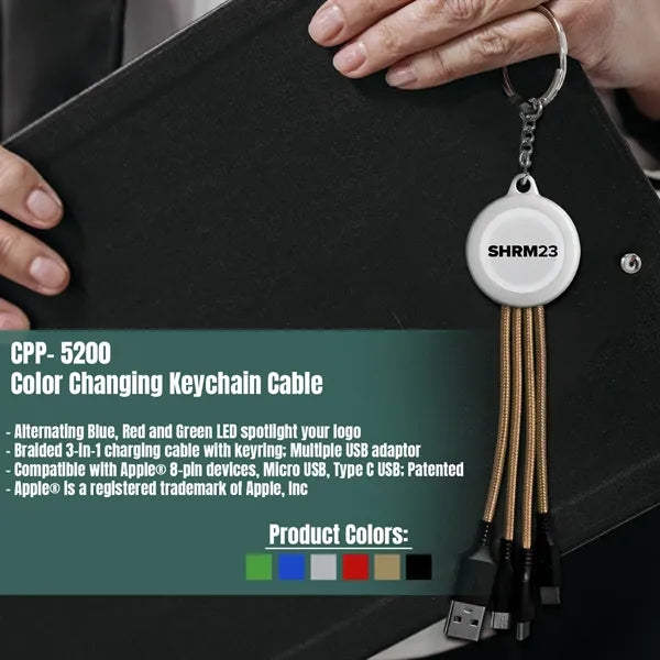 Color Changing Keychain Cable