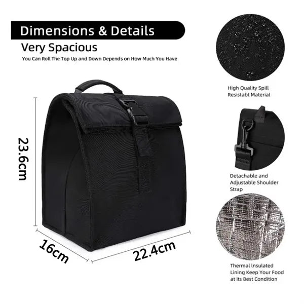 Foldable Freezable Lunch Bag Buckle Handle