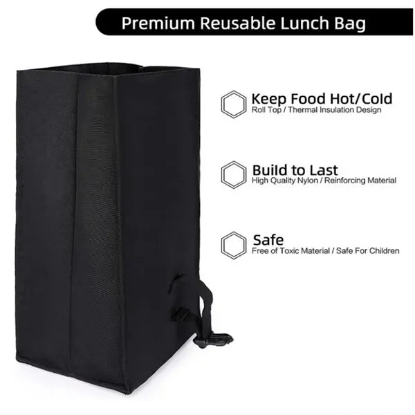 Foldable Freezable Lunch Bag Buckle Handle