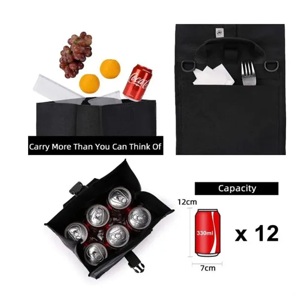 Foldable Freezable Lunch Bag Buckle Handle