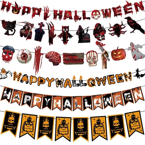 Halloween Party Atmosphere Decoration Flag