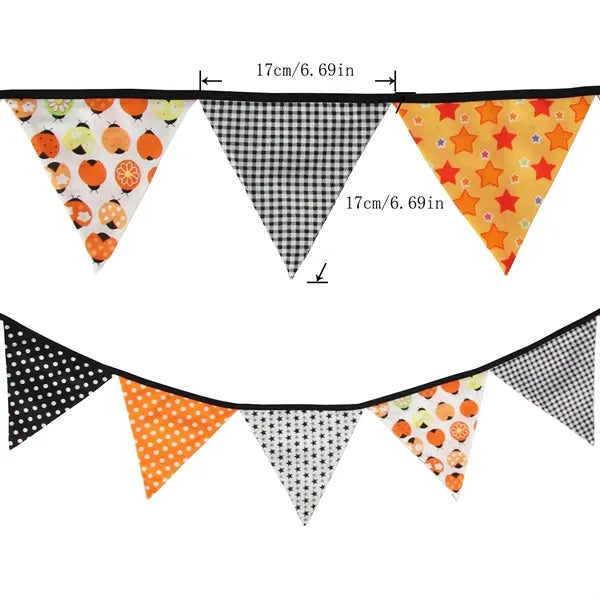 Halloween Party Triangle Banner