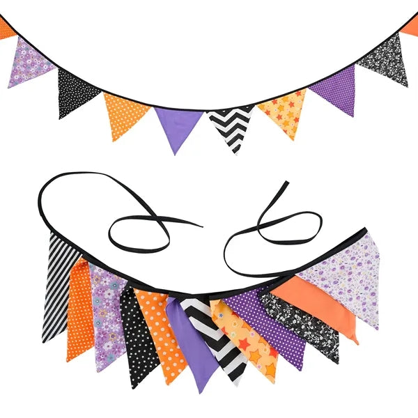 Halloween Party Triangle Banner