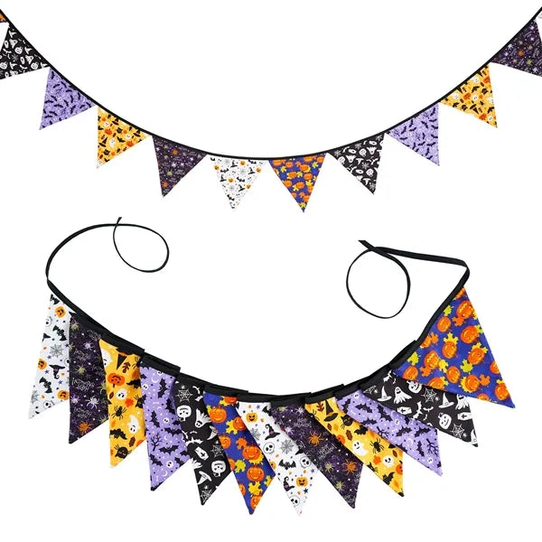 Halloween Party Triangle Banner