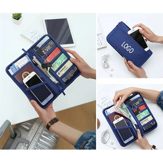 Travel Storage Bag Passport Holder Wallet with Pen Sl