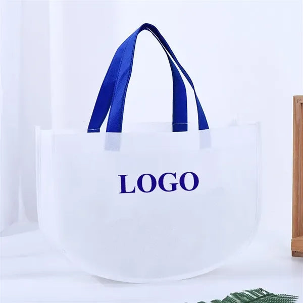 Round Corner Non-Woven Tote Bag 12 " x 8 3/4 " x 4 "