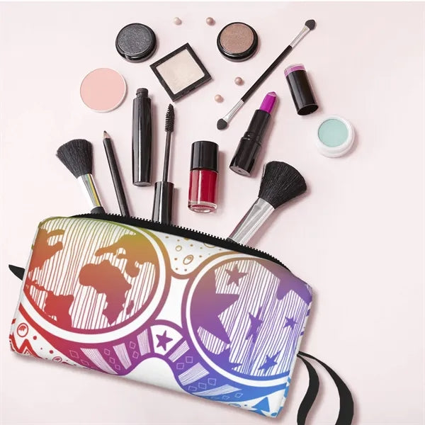 Full bleed Storage Bag Zipper Cosmetic Pouch Pencil Case
